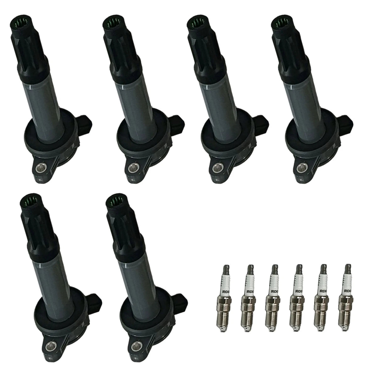 Set of 6 Ignition Coils & 6 Spark Plugs for Mercury Ford Escape Fusion (3.0L V6)