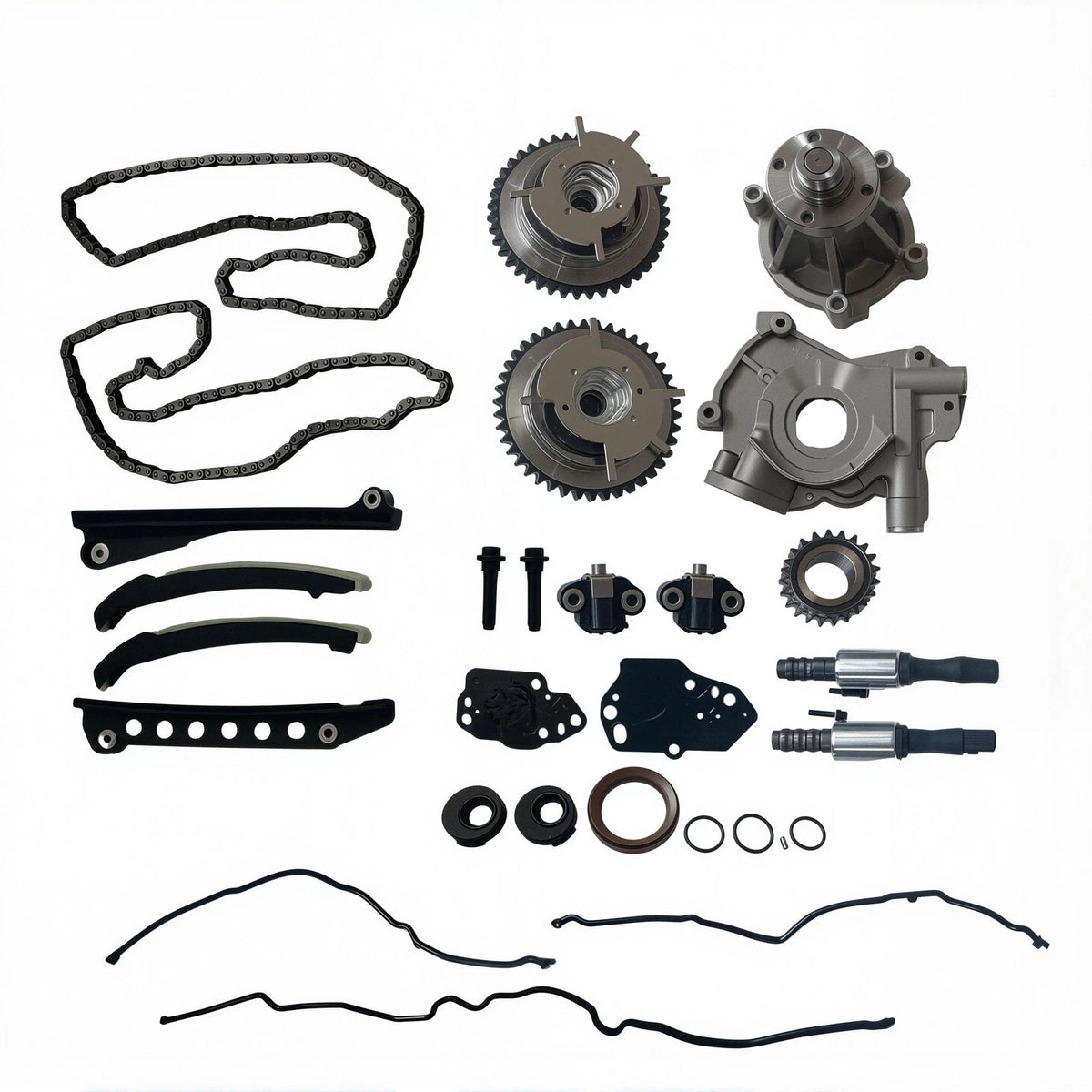 Timing Chain Kit with Oil Water Pump Cover Gasket for Ford Expedition F150