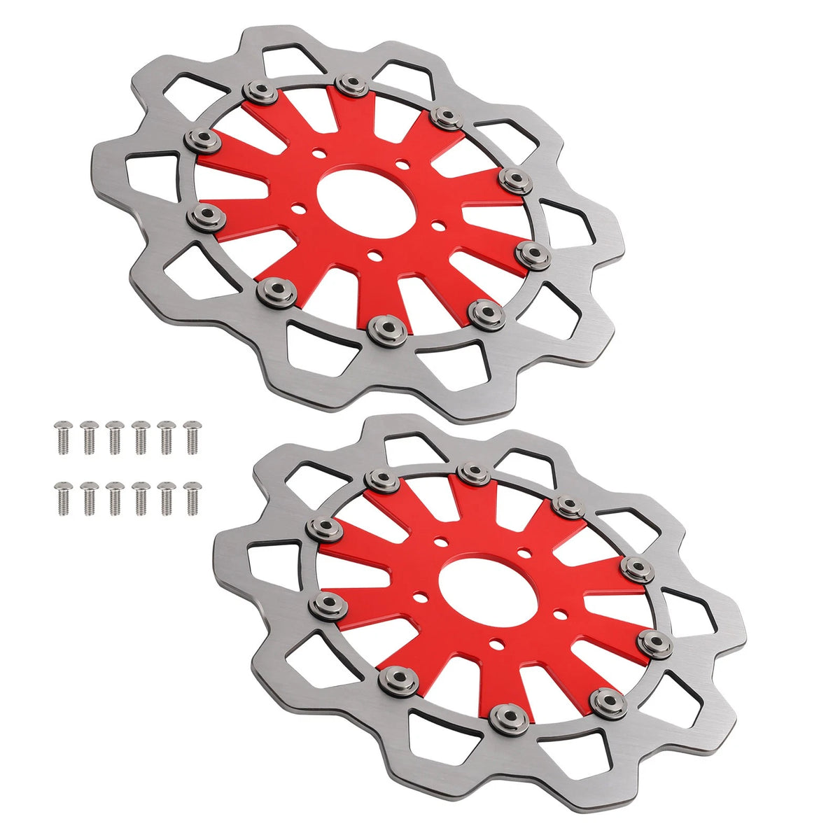 Pair 11.8" Front Brake Rotor for Harley Touring Street Glide (2008–2019)