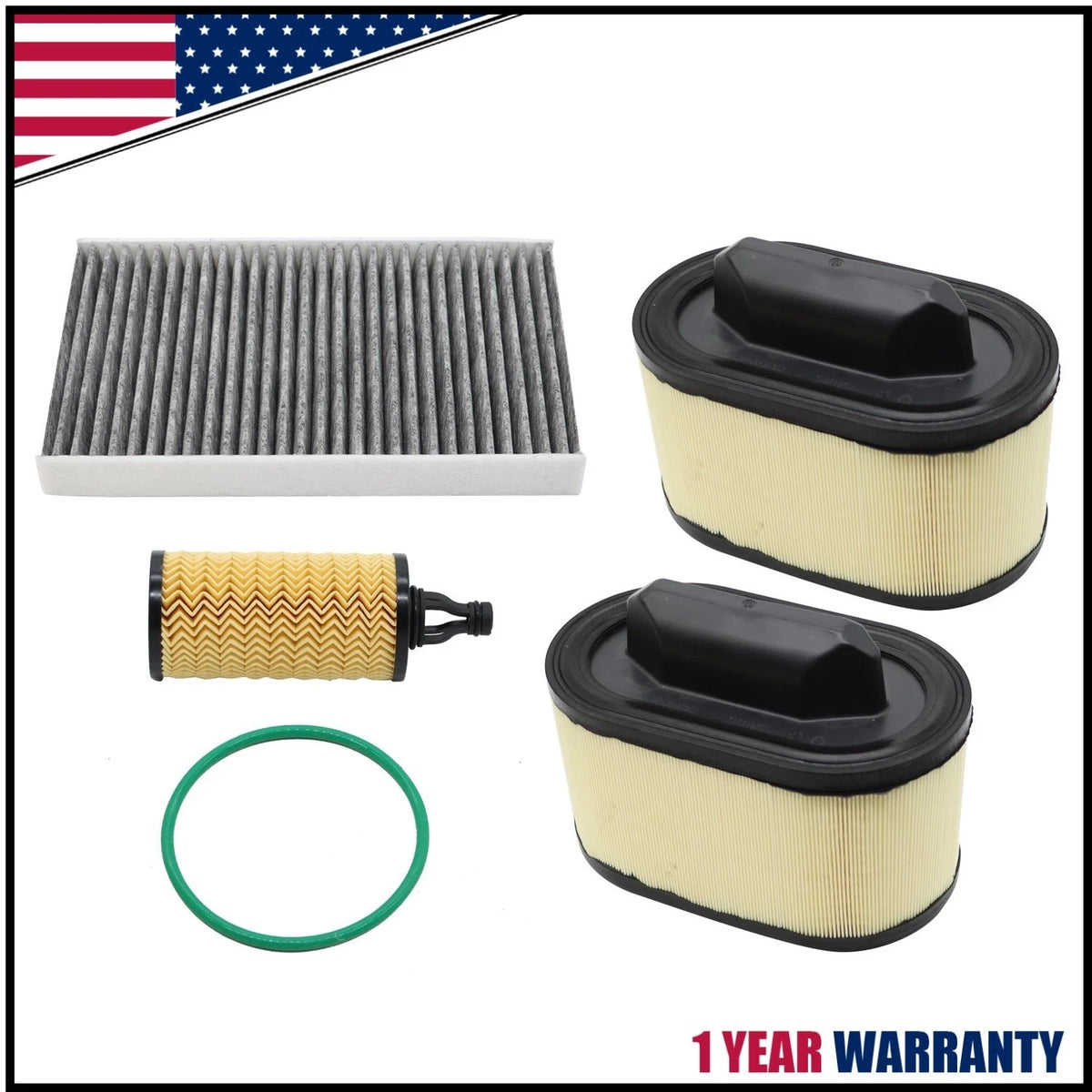 Air Filter & Oil Filter Set for Maserati Ghibli Levante 3.0L (2014–2020)