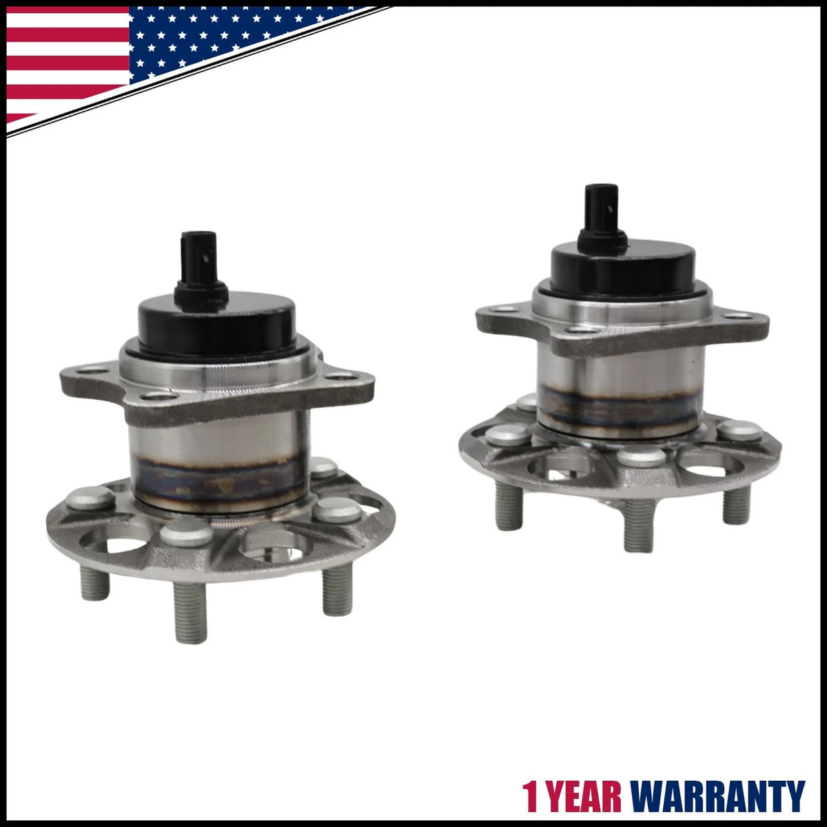 2X Rear Wheel Hub Bearing Assembly for Toyota Prius (2010–2015)