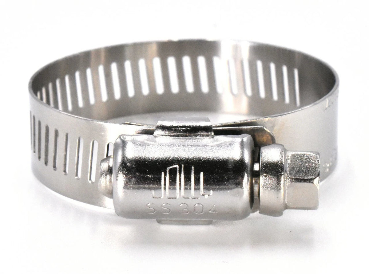 Set of 10 Worm Drive Hose Clamps for All 300 SS (JW072S)