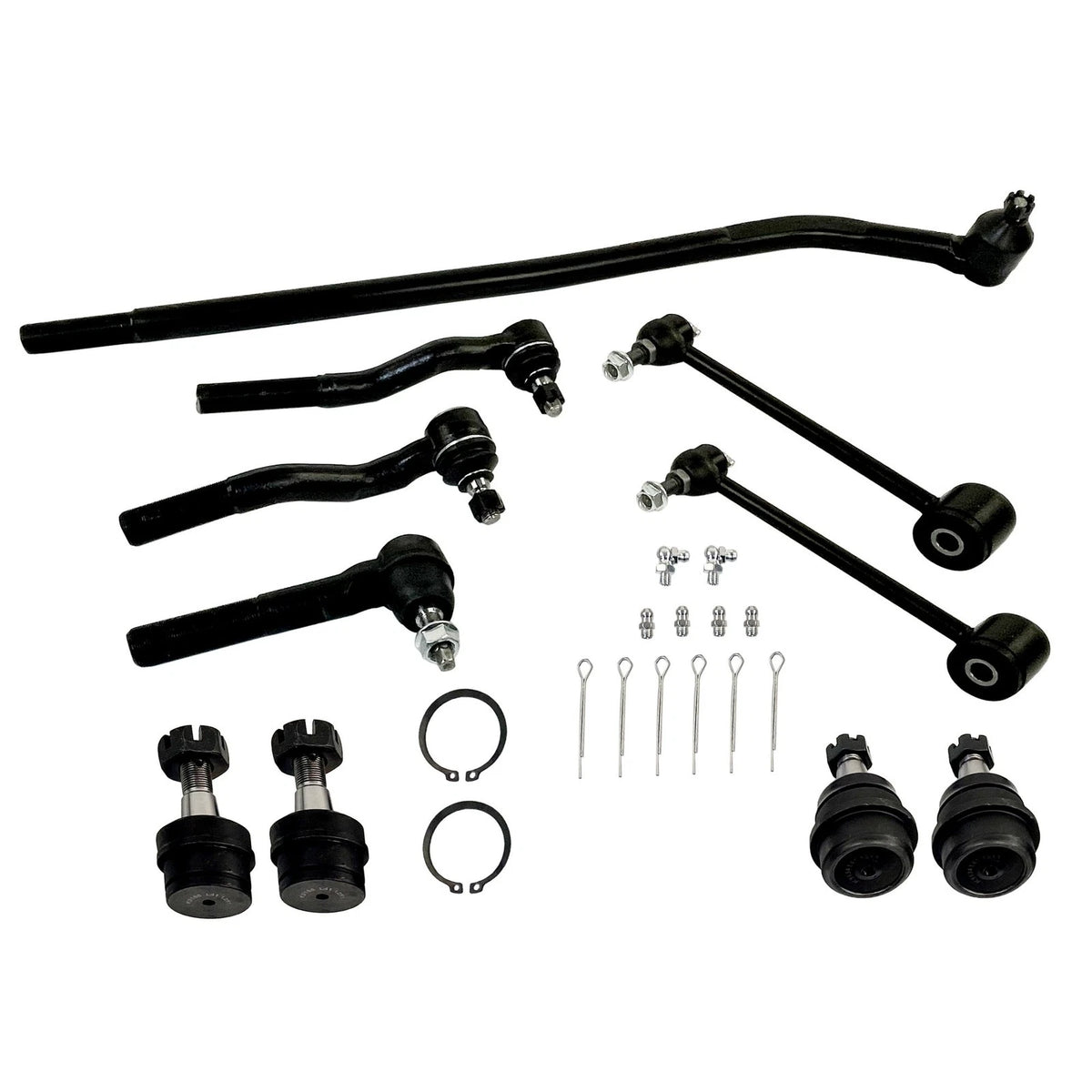 10X Front Rear Ball Joints Tie Rod Sway Bar for Jeep Wrangler (2007–2018)