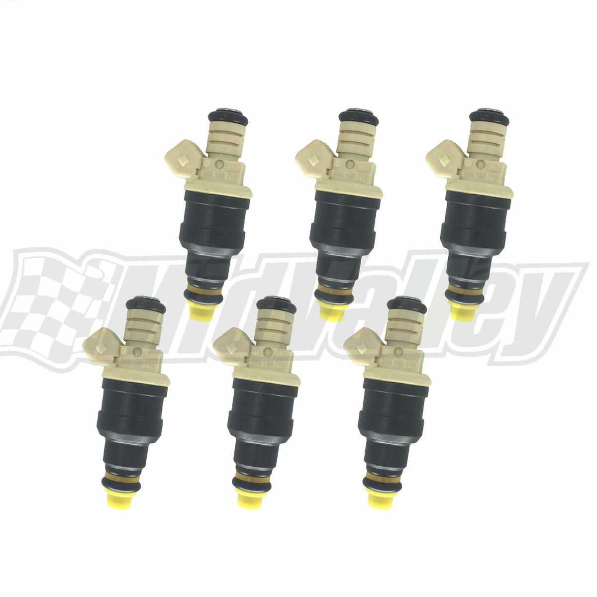 Set of 6 Fuel Injectors for Ford (1985–1993) 0280150710