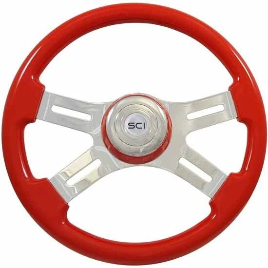 16 Inch Chrome 4 Spoke Steering Wheel for Viper (Classic, RHD)