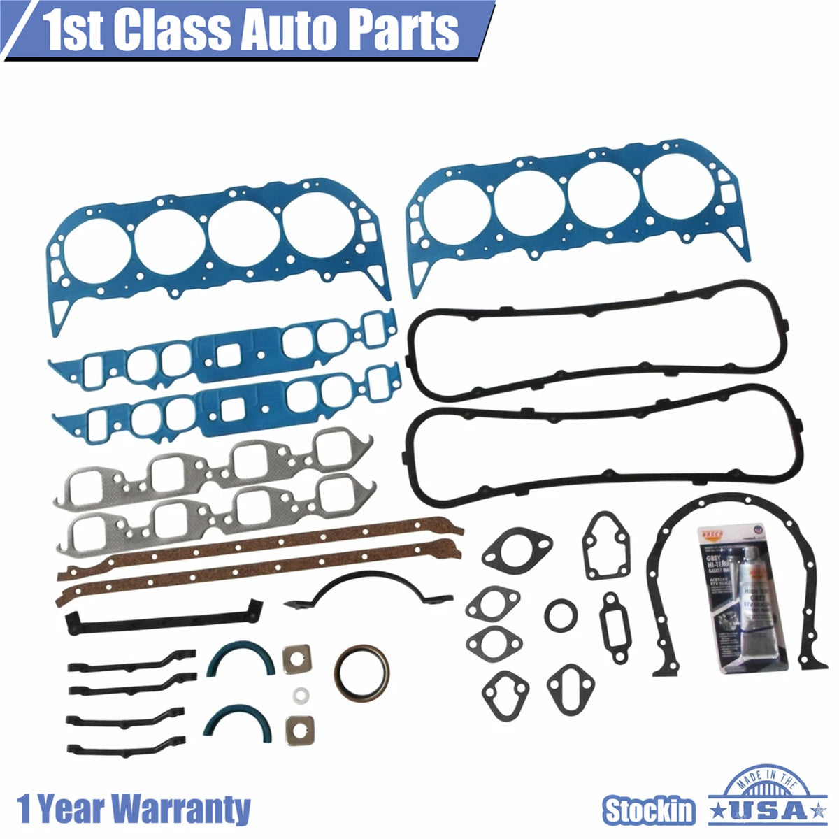 Full Gasket Set for Chevy C30 K20 GMC P1500 K3500 C15 454 427 V8 (1973–1991)