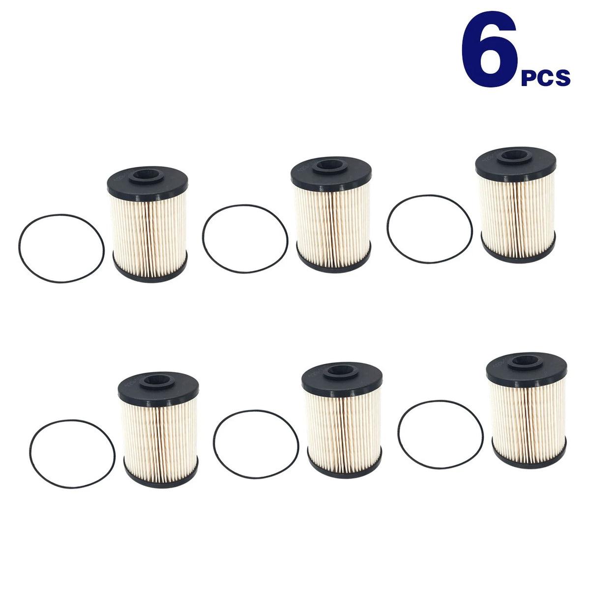 6X Fuel Filter for Dodge Ram 2500 3500 5.9L Cummins Turbo Diesel (2000–2010)