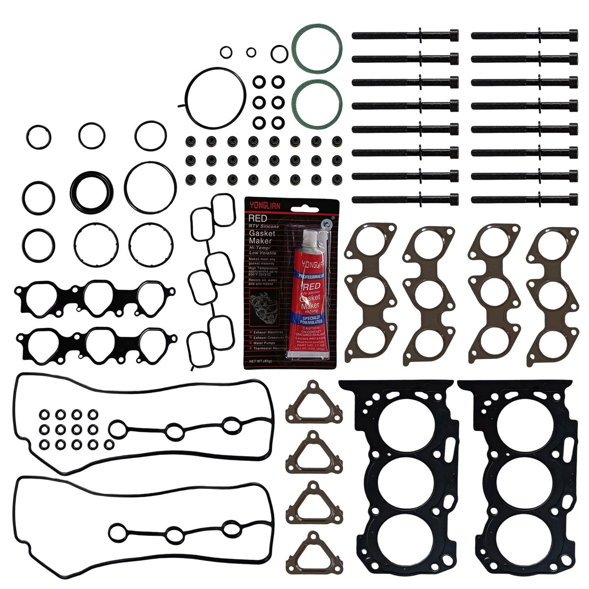 Set of 10 Head Gasket Bolts for Toyota 4Runner Tacoma Tundra (2003–2009)