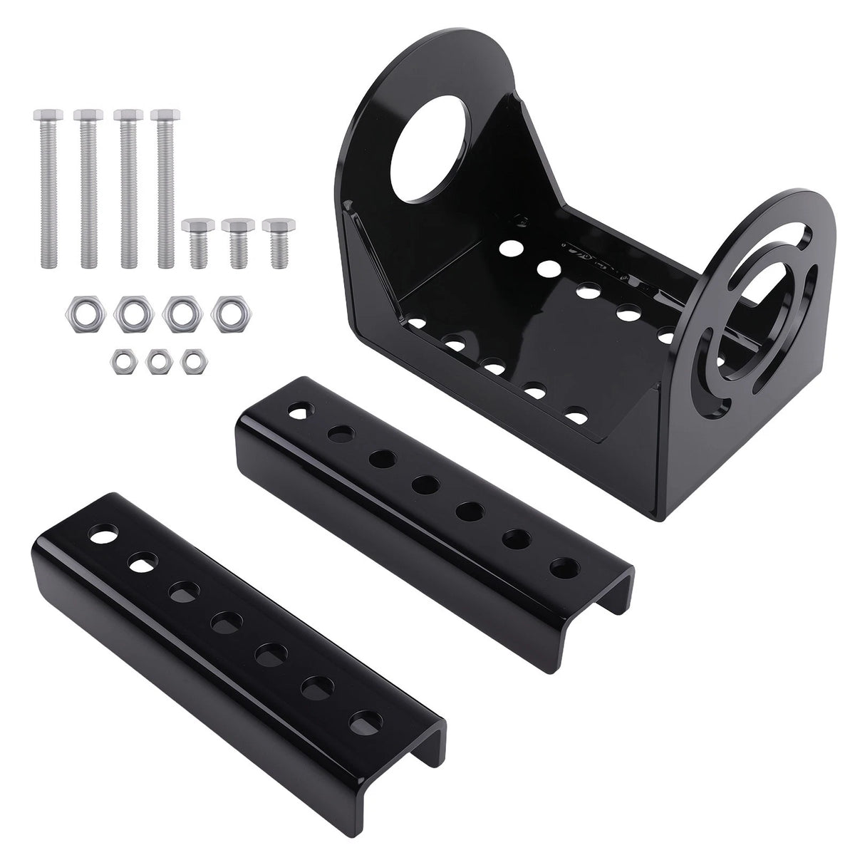 Side Mount Trailer Jack Bracket Kit for A-Frame Trailers (3-Bolt Pattern)