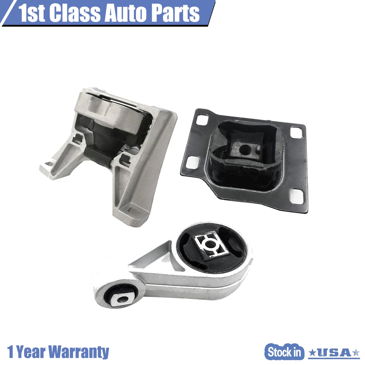 3X Engine Motor & Trans Mount for Ford Transit Connect 2010–2013 2.0L