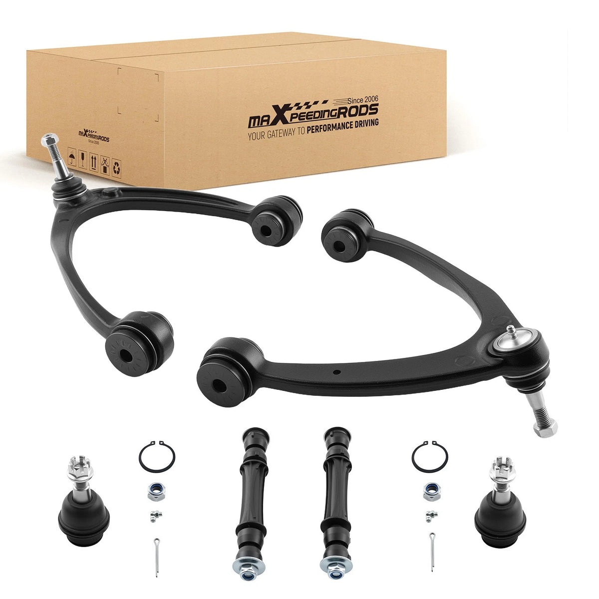 6x Front Upper Control Arms Ball Joints for GMC Sierra Yukon XL 1500 (2007–2013)