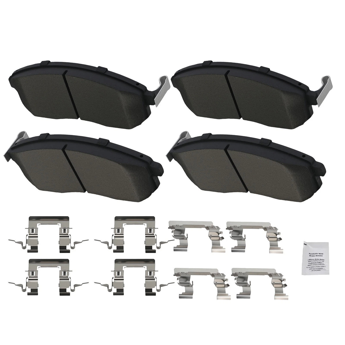 Set of 4 Front Ceramic Brake Pads for Suzuki SX4 (2009–2014)