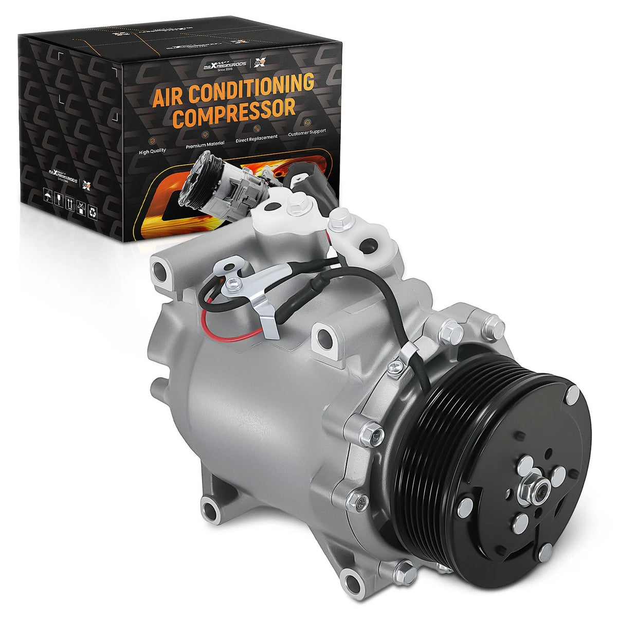 A/C Compressor with Clutch for Honda CR-V 2.4L (2002–2006) CO 10663AC