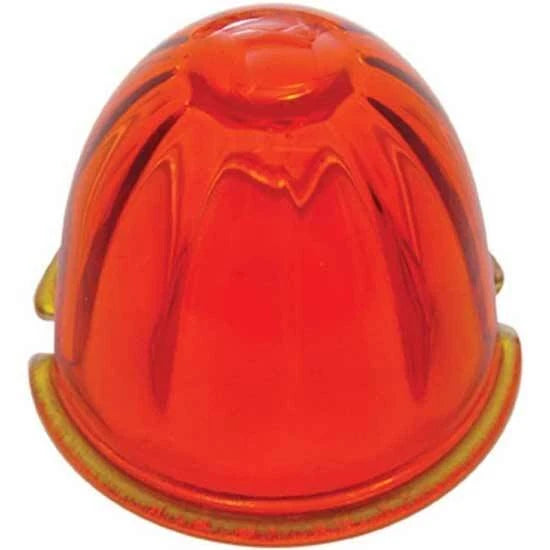 Dark Amber Glass Watermelon Cab Light Lens for United Pacific (30523)
