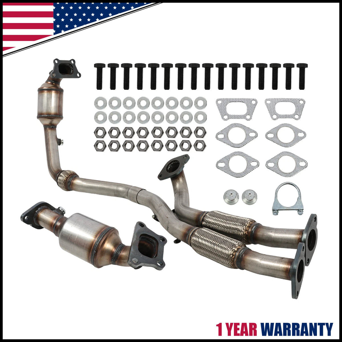 Set of 2 Catalytic Converters for Cadillac SRX (2012–2016)