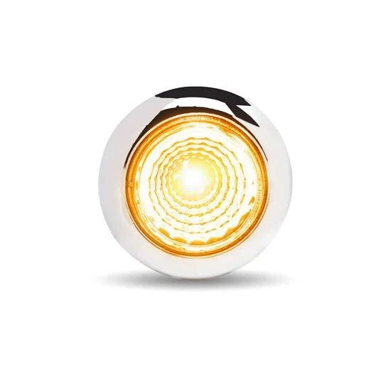0.75 Inch Amber to Blue Dual Revolution LED Mini Button Light for Universal