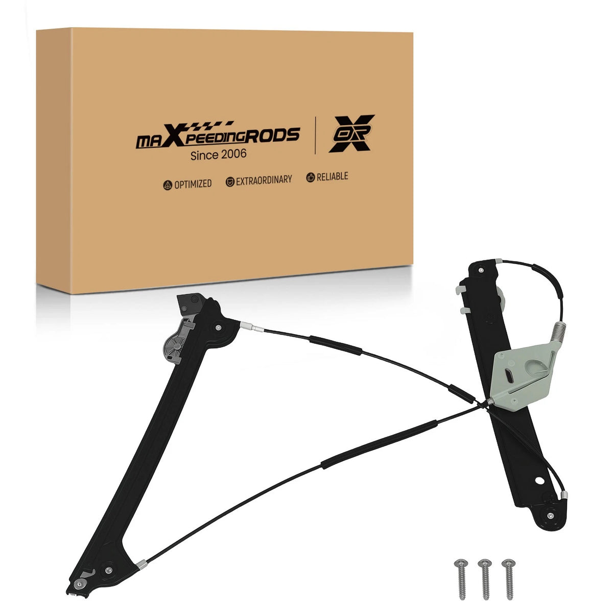 Window Lift Regulator w/o Motor for BMW 128i 135i (2008–2013) Front Right