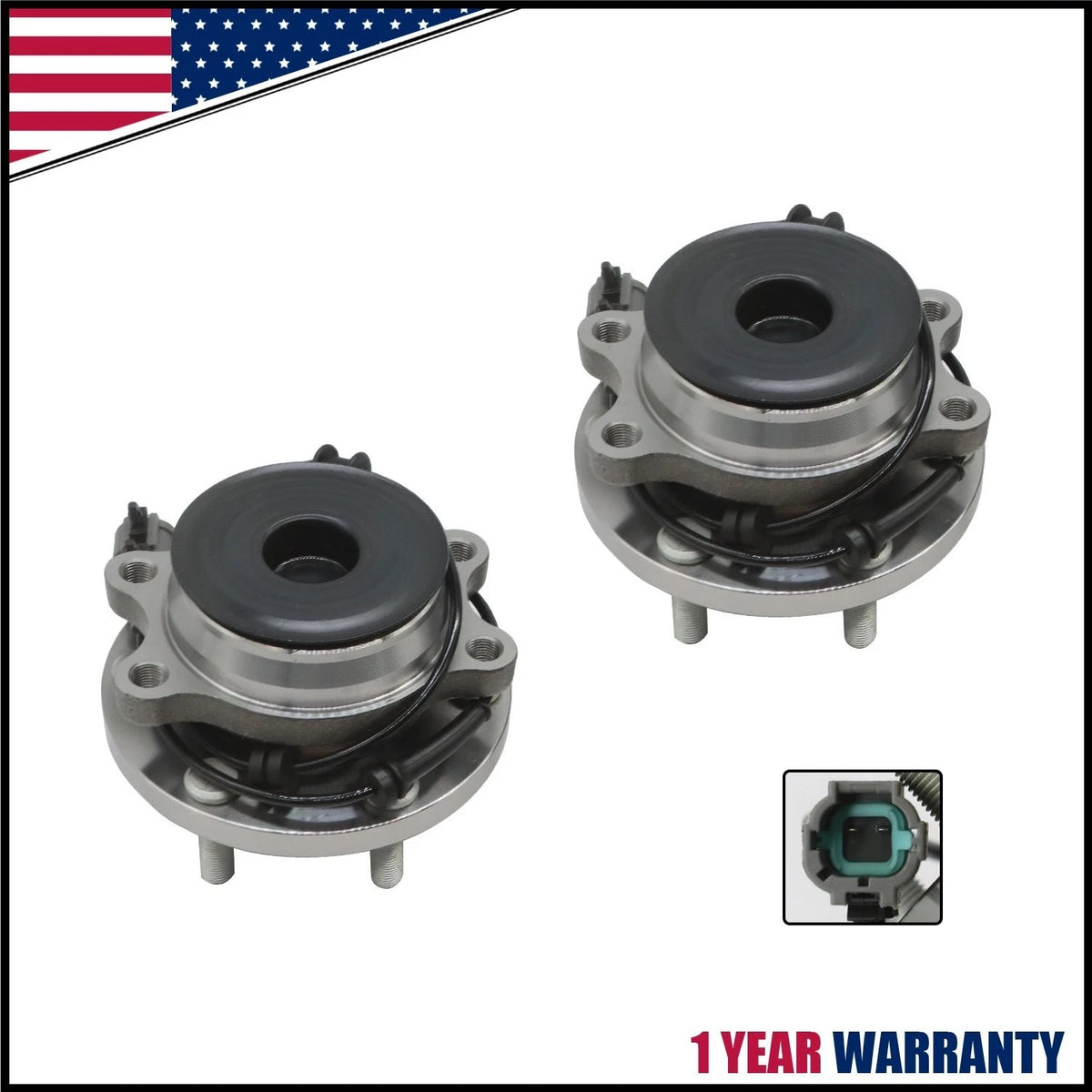 Pair Front Wheel Bearing and Hub Assembly for Nissan Frontier (2005–2023) 515064