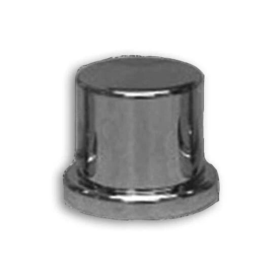 Set of 10 Chrome Plastic Top Hat Nut Covers for (15/16 & 7/8 Inch)