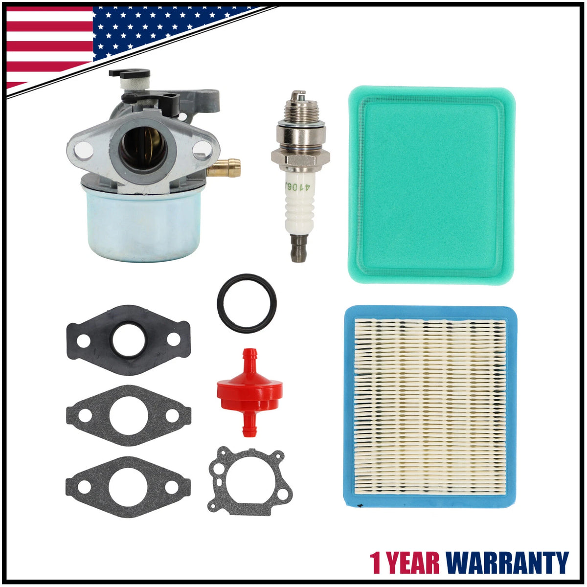 Carburetor Carb Kit for Briggs & Stratton (794304, 799871, 796707, 790845)