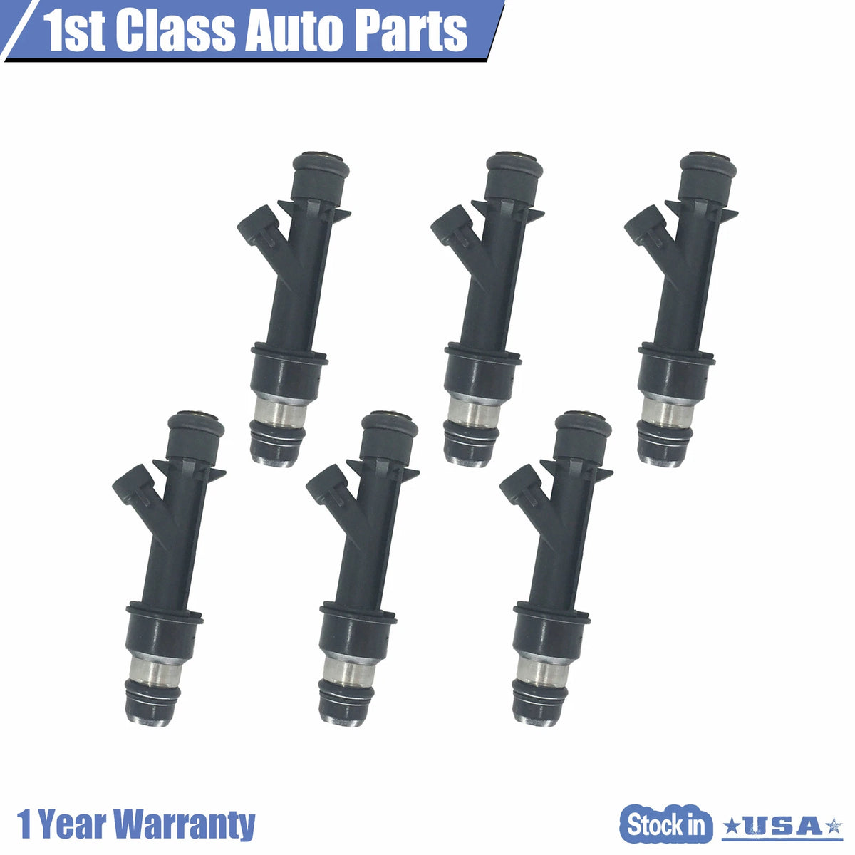 Set of 6 Fuel Injectors for Honda Acura Isuzu 3.2L 3.5L (1998–2004)