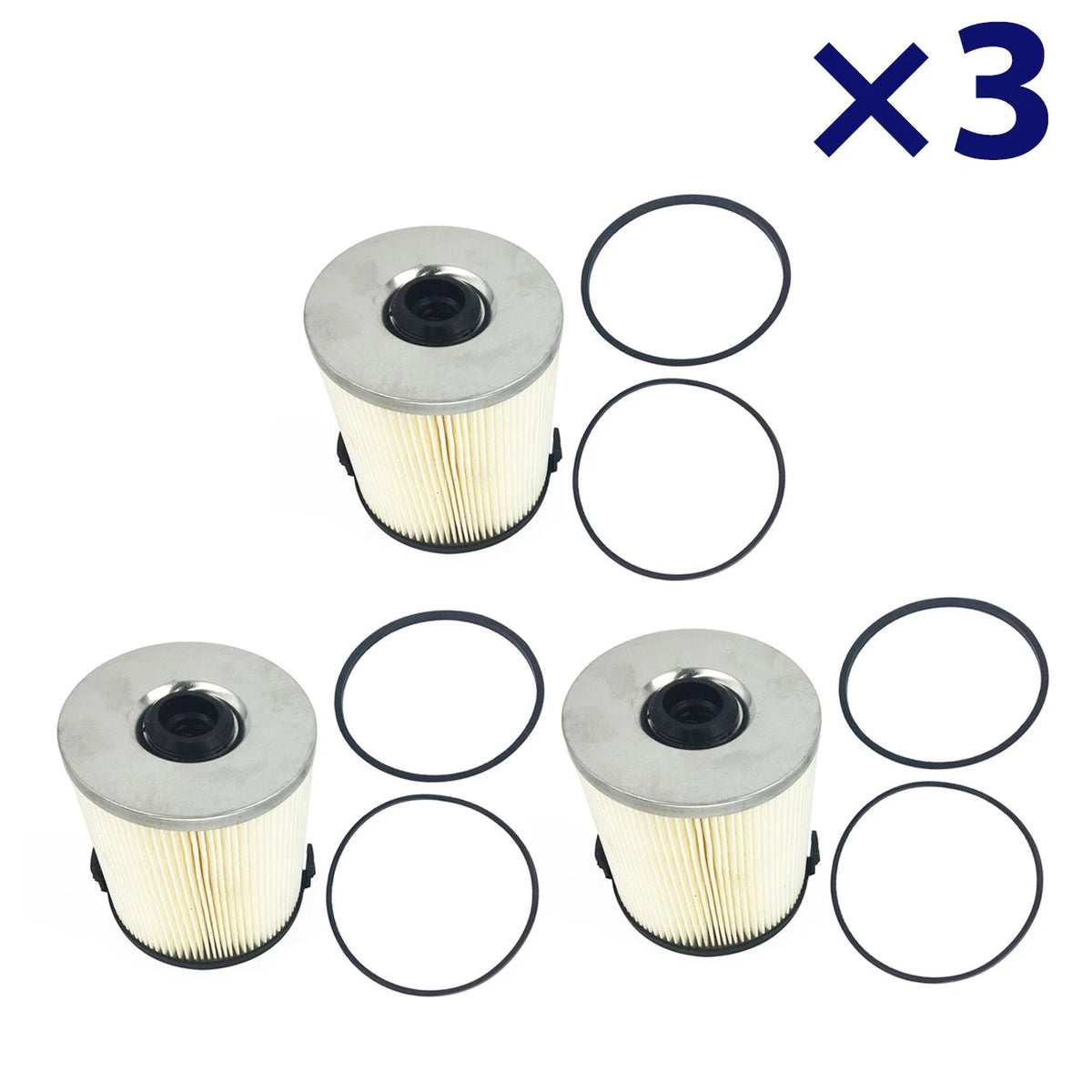 3PCS Fuel Filter for Ford F250 F350 F450 F550 (1994–1998) 7.3L Turbo Diesel
