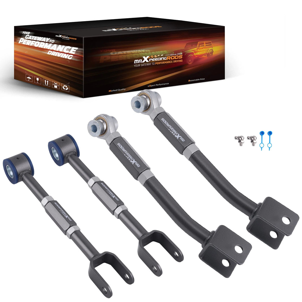 Adjustable Rear Camber Control Arm + Traction Arms for Nissan 350Z, Infiniti G35 (2003–2008)