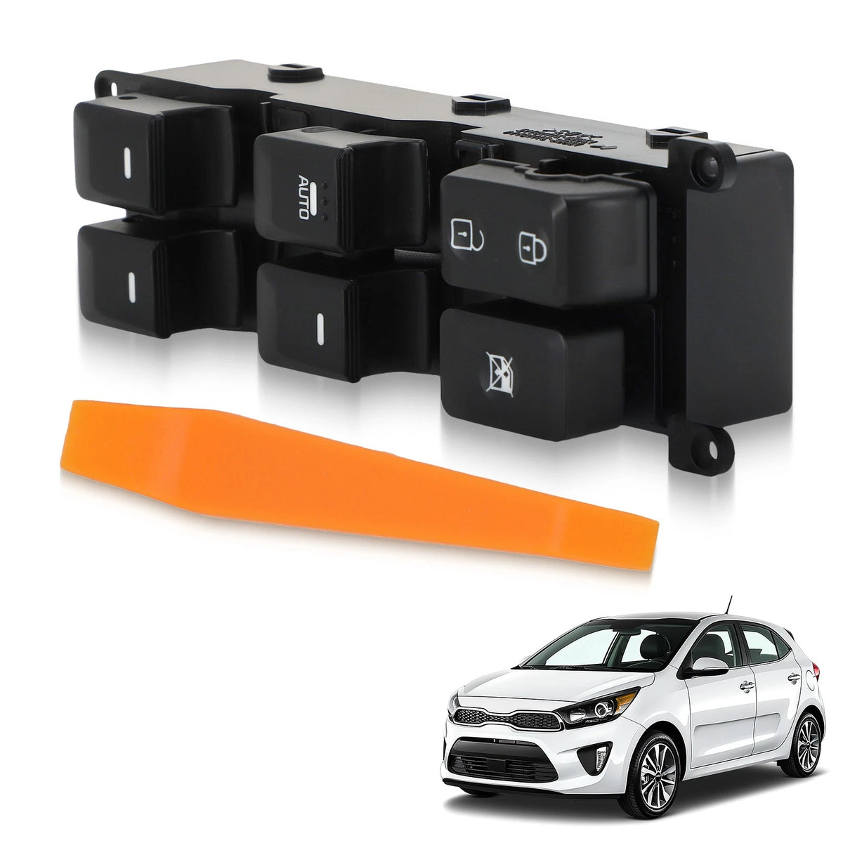 Front Left Door Power Window Switch for Kia Rio (2012–2017) 935701W157