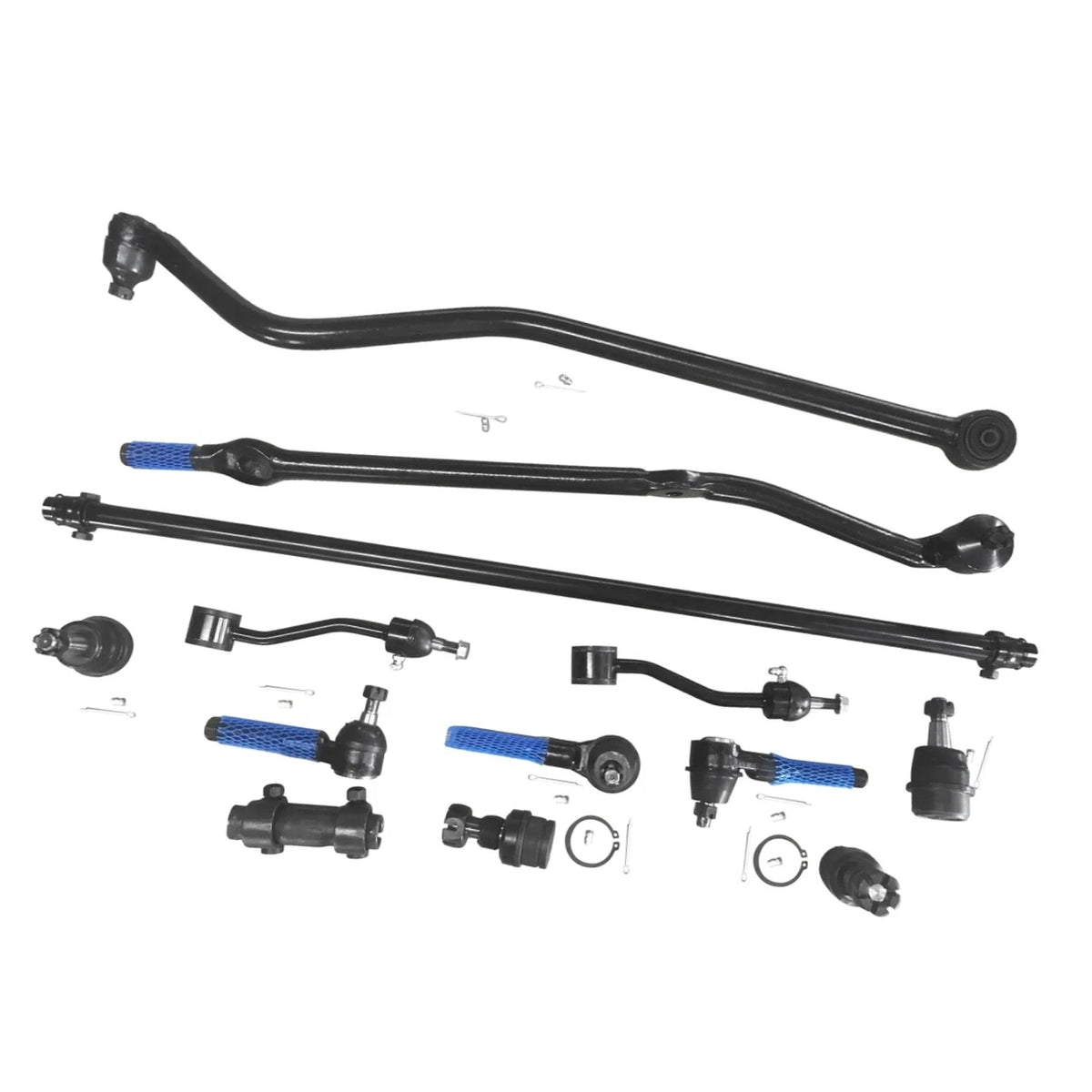 13pcs Suspension Tie Rod Drag Link Track Sway Bar Kit for Jeep Wrangler TJ (1997–2006)