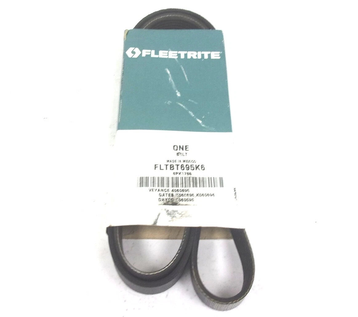 Serpentine Poly-V Belt 6PK1765 for International (FLTBT695K6)