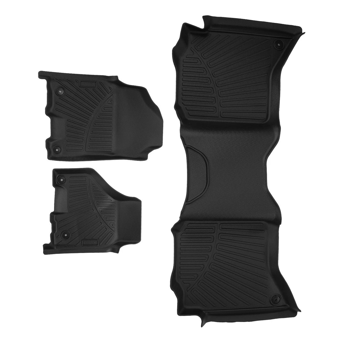 Set of 2 TPE Floor Liners for Dodge Ram 1500/2500/3500 (2013–2018)