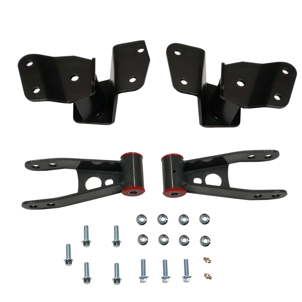 Set of 2 Drop Shackles & Hangers for Silverado Sierra 1500 (1988–1998)