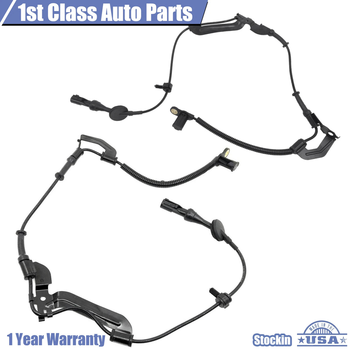 ABS Wheel Speed Sensor & Harness Set of 2 for Ford Escape Mariner (2001–2012)