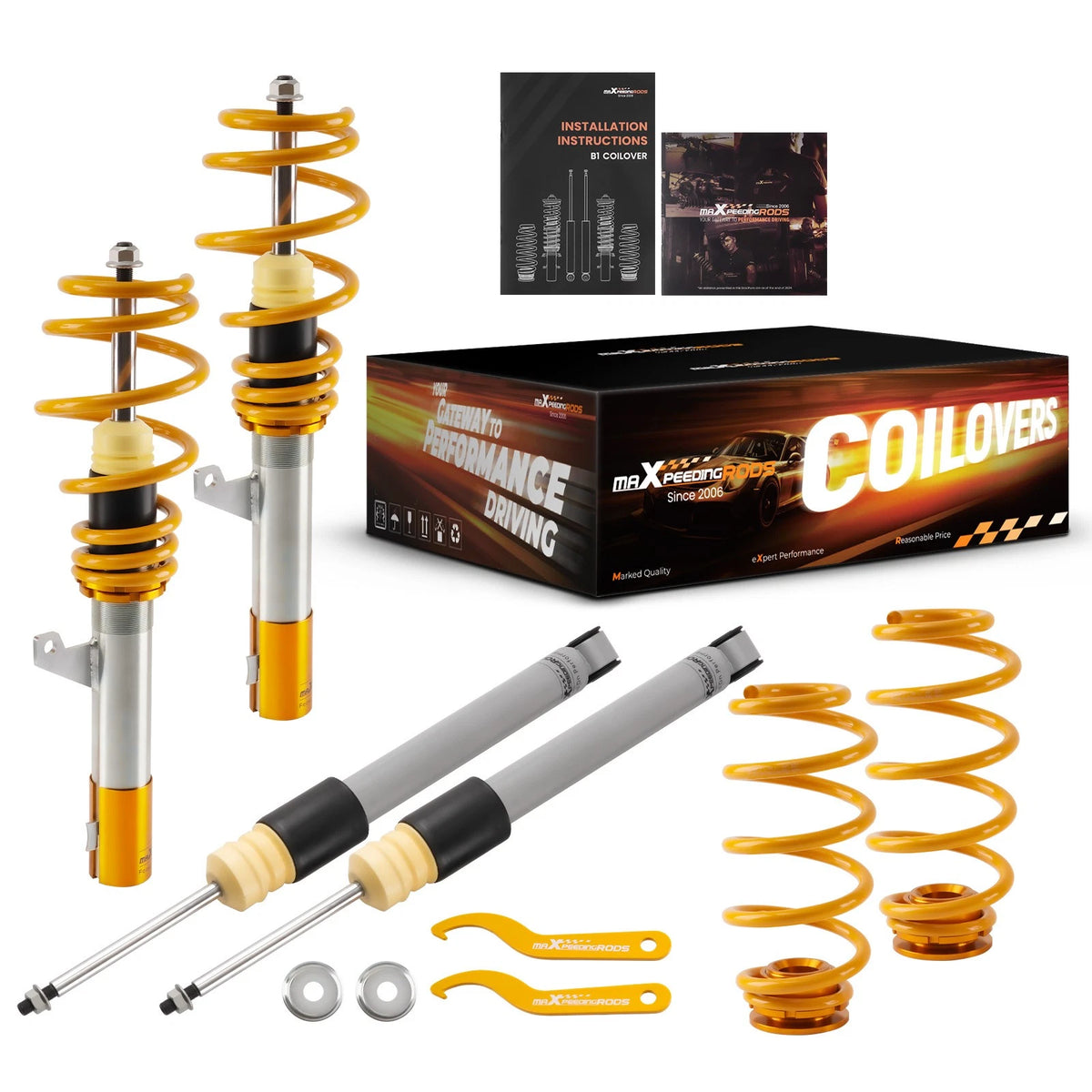 Coilover Struts Kit for VW Jetta Golf A3 TT Beetle MK5 MK6 (2006–2014)