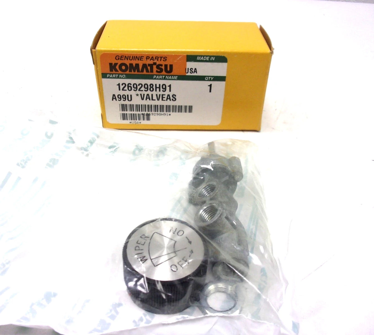 Windscreen Wiper Regulating Valve for Komatsu (1269298H91, 4820-01-371-7284)