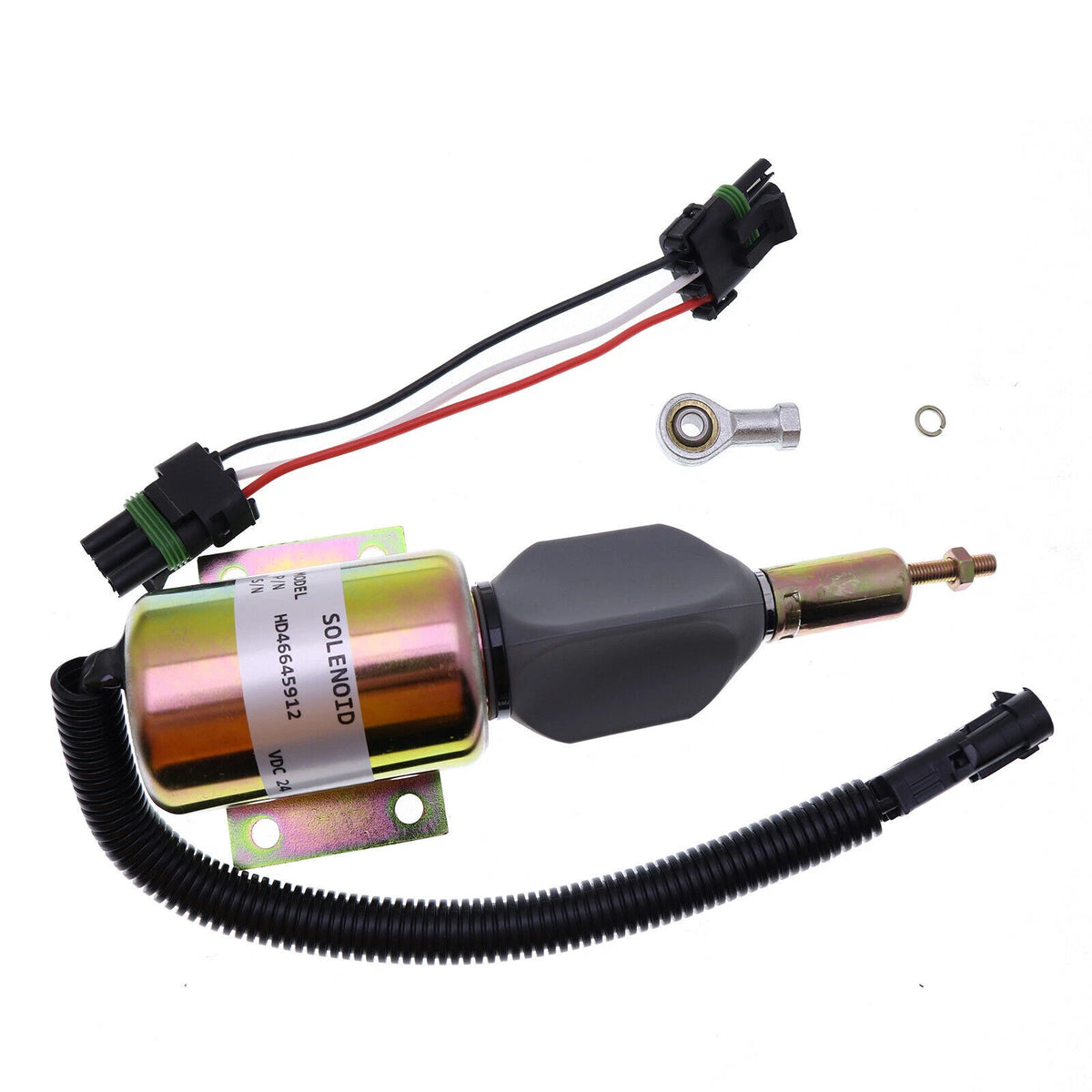24V Fuel Shutoff Solenoid RE516083 RE502474 for John Deere 624H 670C 670CH 672CH (2000–2023)