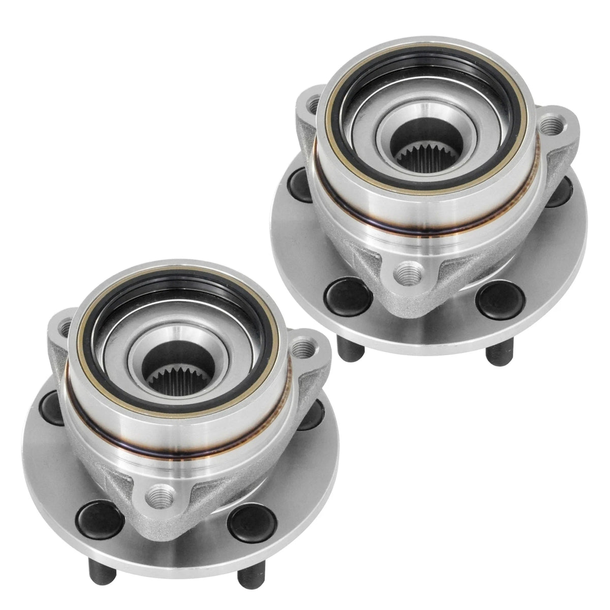 Pair Front Wheel Bearing & Hub for Jeep Wrangler, Wagoneer, Cherokee, Comanche (1984–1989)