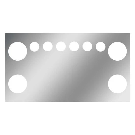 Turnpike Truck Trim Rear Center Panel 34x18 Inch with Light Holes