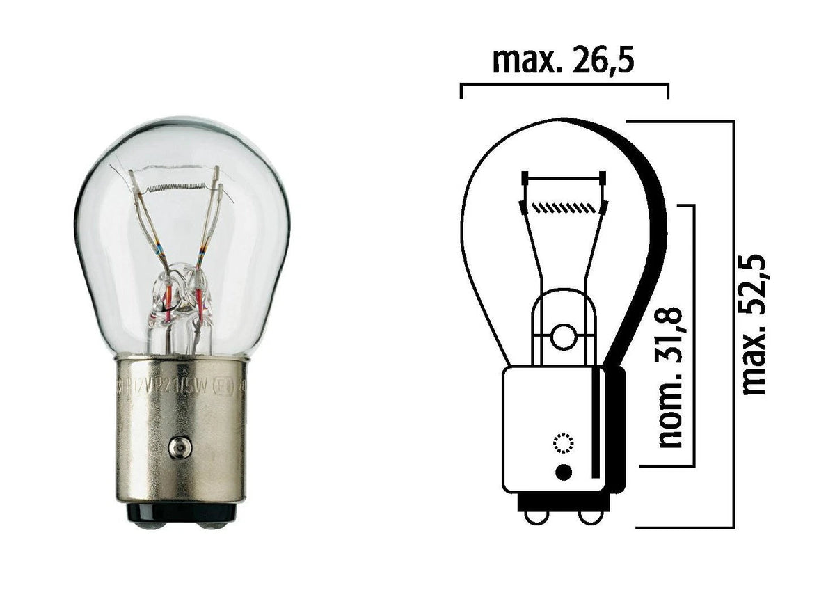 Set of 10 Tail Light Bulbs for (PN 1157)
