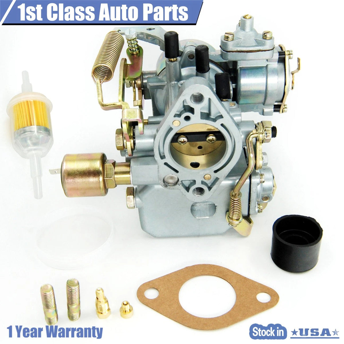 34 Pict-3 Carburetor for VW Beetle (1971–1979) Dual Port 12V 113129031K