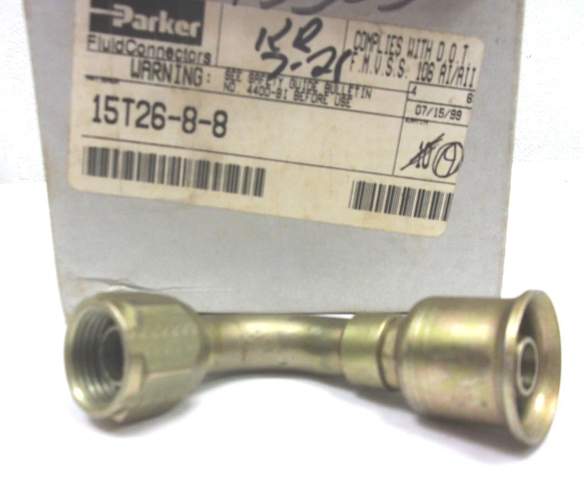 Parker 90 Degree Swivel 1/2" Tube-O x 1/2" Hose for (15T26-8-8)