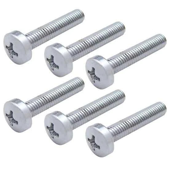 Set of 6 Chrome Dash Screws for Kenworth (Fits United Pacific 23864P)