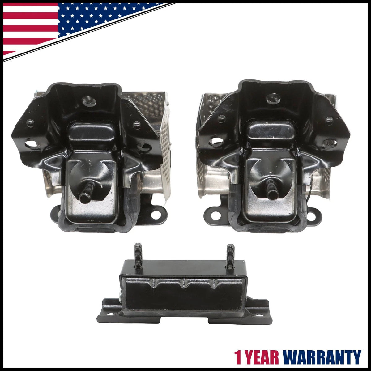 3PCS Engine Motor & Trans Mount for Chevrolet Silverado 5.3L (2007–2013)