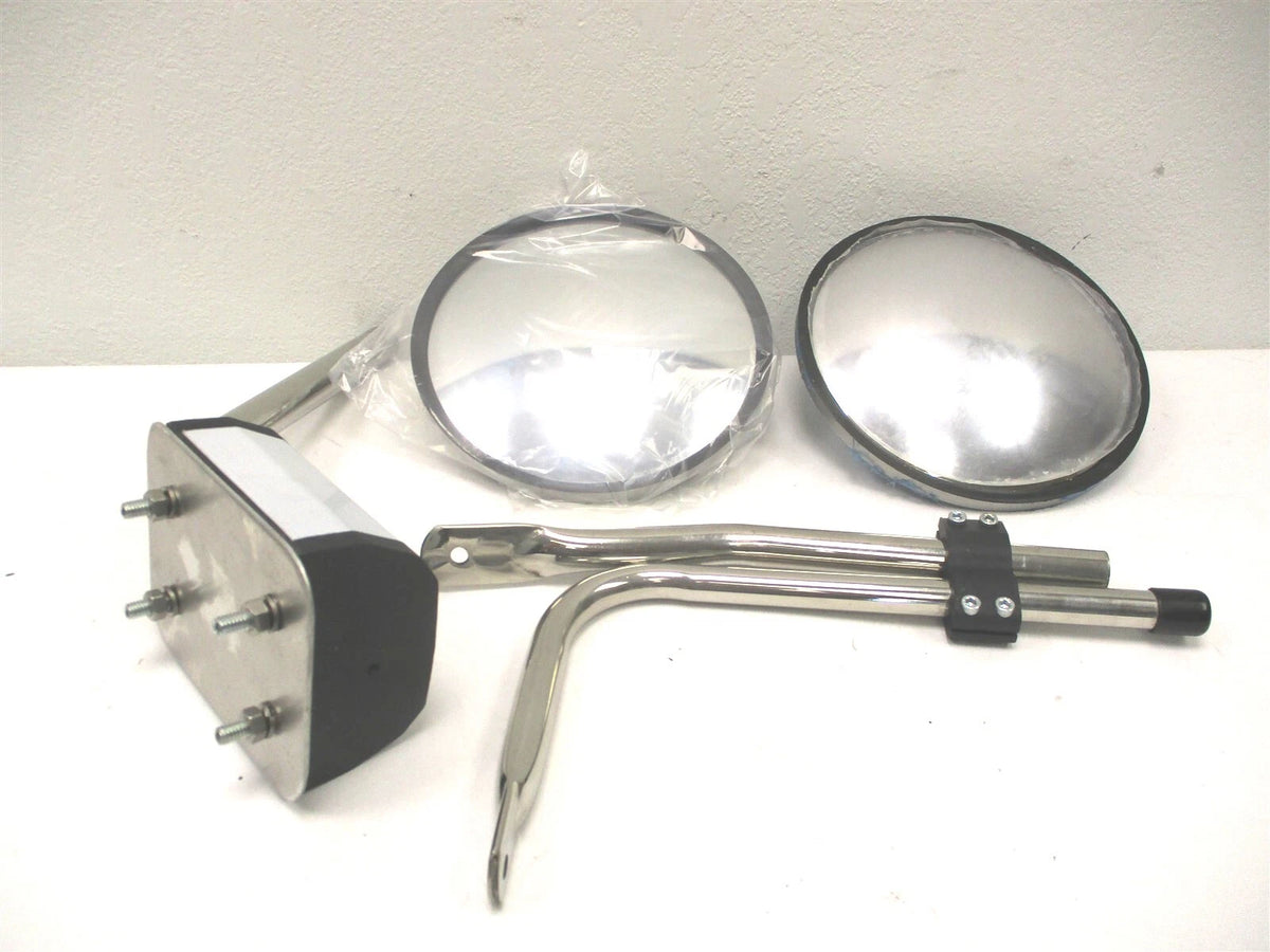 Hood View Mirror System for Fleetrite (Convex & Semi-Bubble, 8.5")