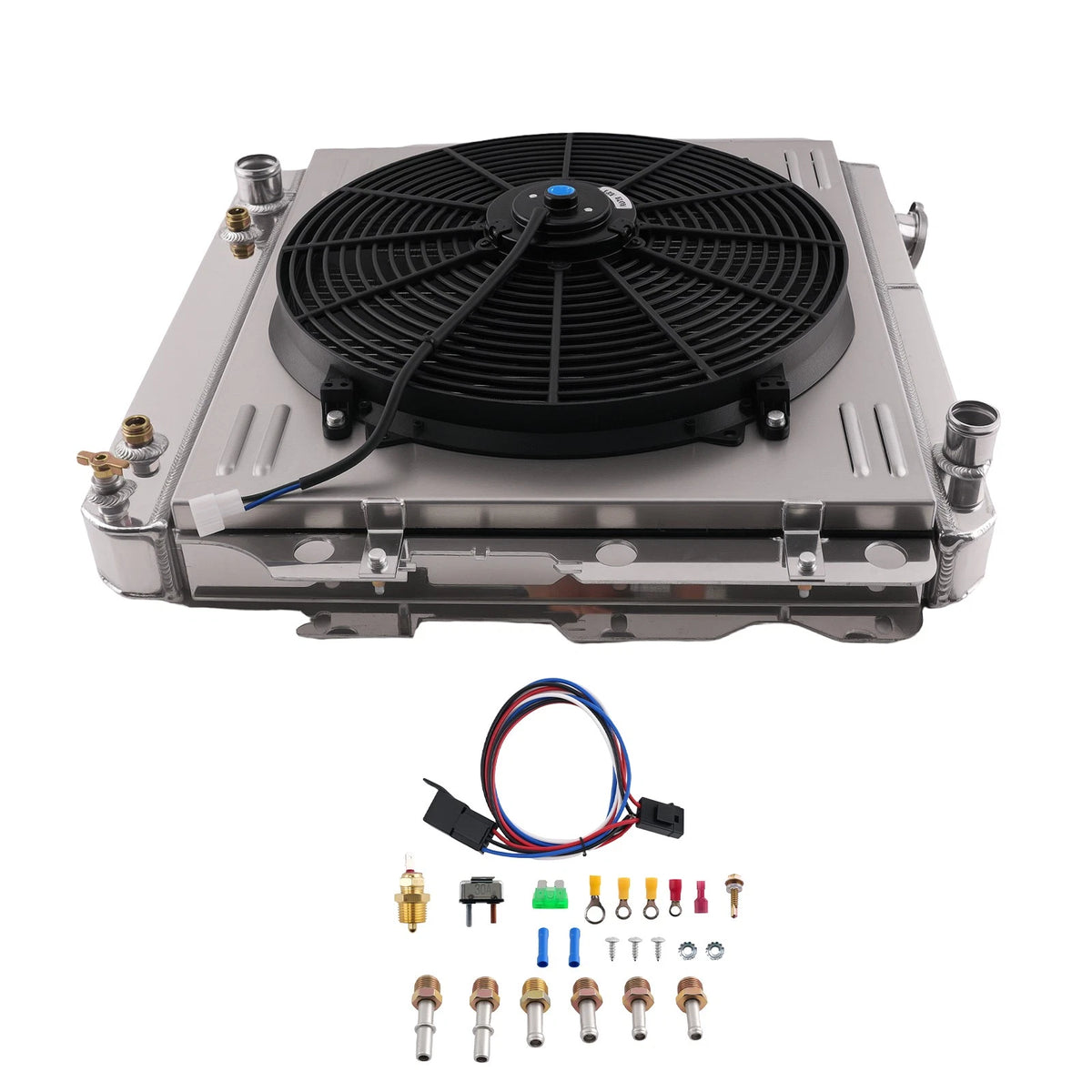 3-Row Radiator Fan Assembly Kit for Jeep Wrangler SE Sport X (1997–2006) AE2101