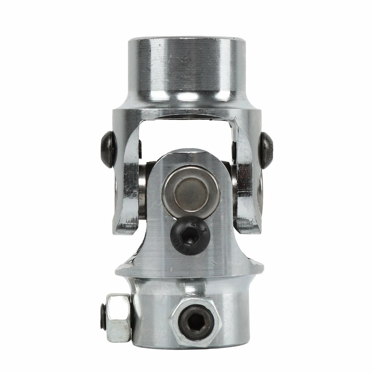 Chrome 3/4" Round x 3/4" DD Universal Steering Shaft U-Joint for Street Rod