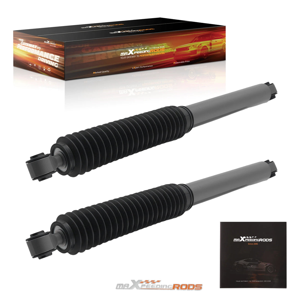 Heavy Duty Rear Shock Absorbers for Nissan Titan 4WD (2004–2024) 0-2.5" Lift Kit