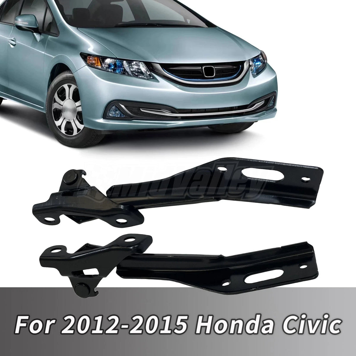 Hood Hinges Set of 2 for Honda Civic (2012–2015)