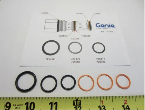 OEM Valve #10 Seal Kit for Genie Lift S-60 S-65 Z-80/60 GS-5390 (110202GT)