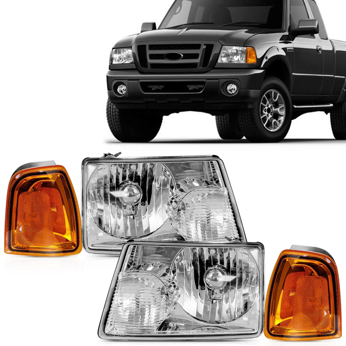 Pair Lighting Kit 6L5Z13008BA for Ford Ranger (2001–2005)